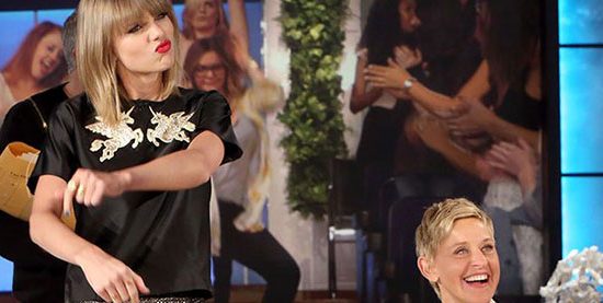 Taylor appearing on The Ellen Show on May 15th