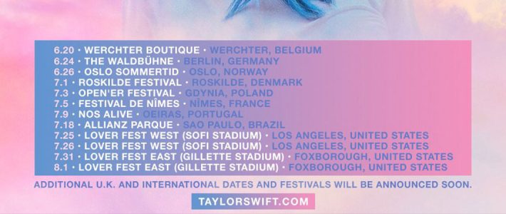 Taylor Announces ‘Lover Fest East + West’ Concert Dates