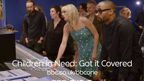 Taylor makes surprise Abbey Road visit to support BBC Children in Need charity album
