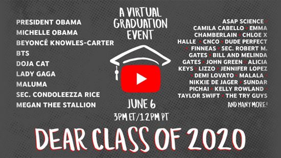 YouTube Graduation 2020: Taylor Joins Livestream With the Obamas