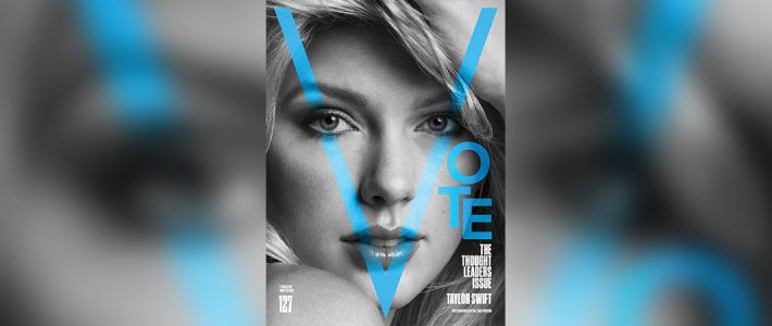 Taylor on the cover of V Magazine