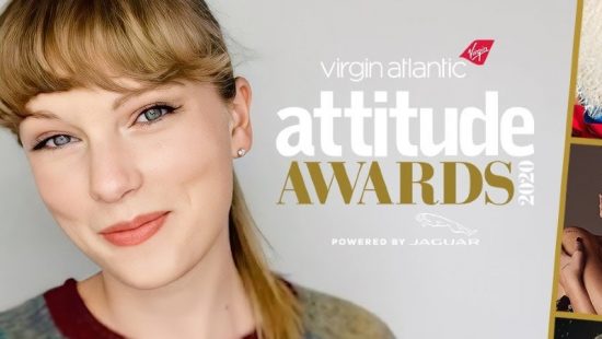 Taylor Wins Attitude Icon Award at the 2020 Virgin Atlantic Attitude Awards