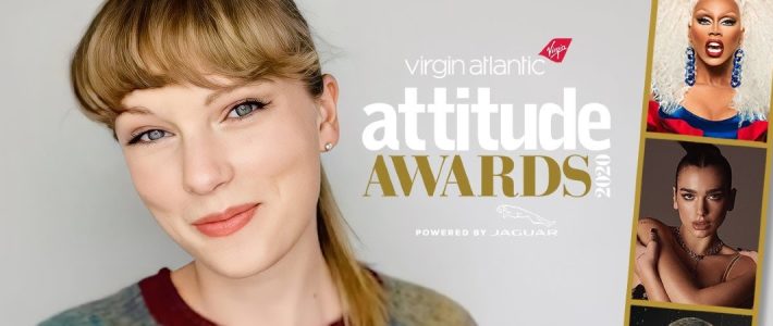 Taylor Wins Attitude Icon Award at the 2020 Virgin Atlantic Attitude Awards