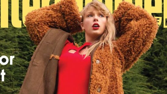 Taylor on the cover of EW’s ‘2020 Entertainers of the Year’ Issue