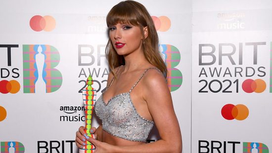 Taylor attends the 2021 BRIT Awards