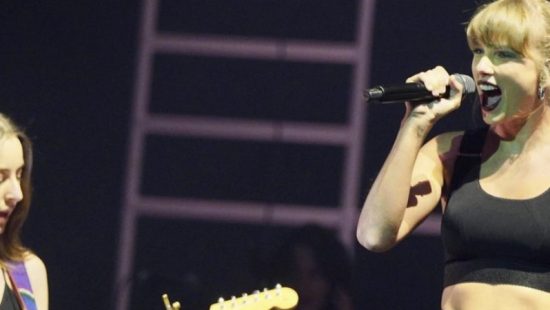 Taylor Joins Haim On Stage In London